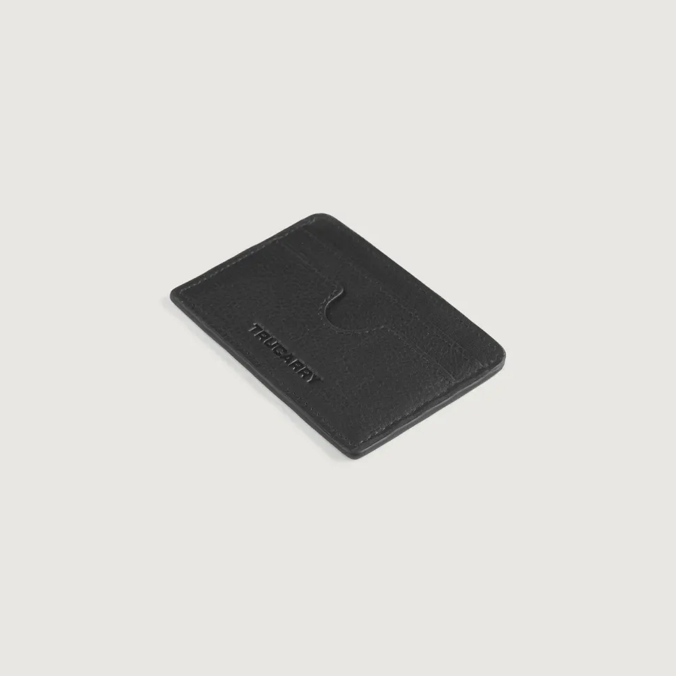 Karl Black Leather Card Holder