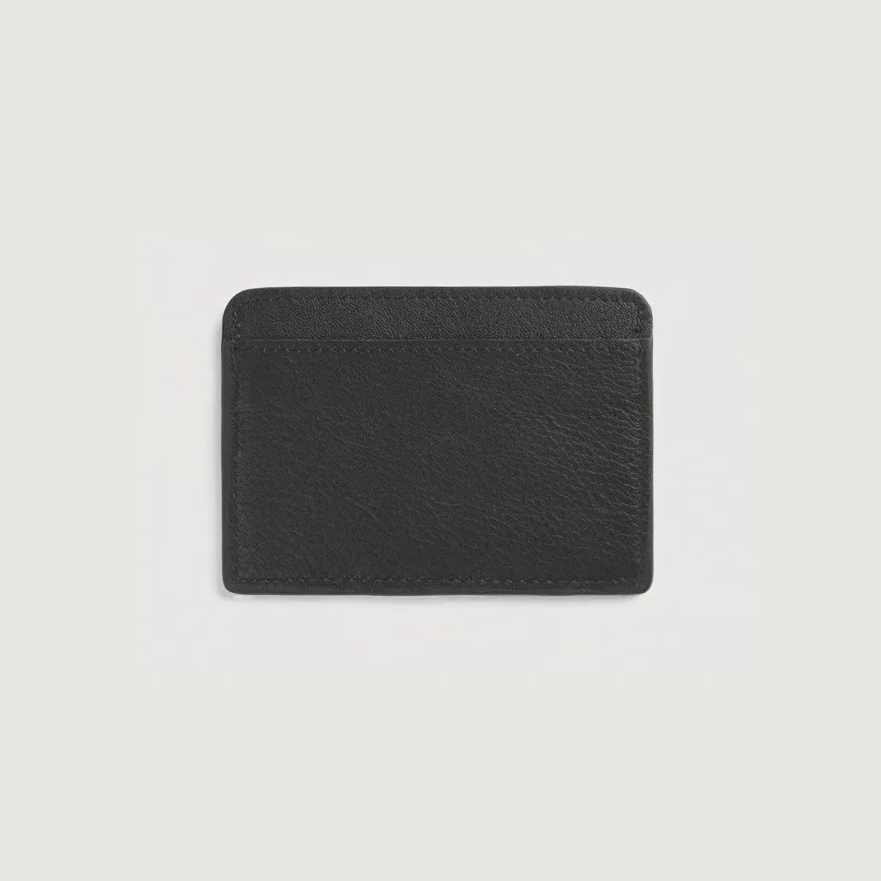 Karl Black Leather Card Holder