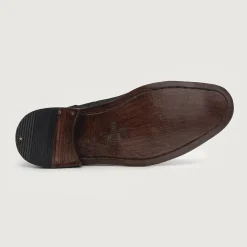 Knight Derby Black Leather Boots