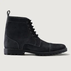 Knight Derby Grey Suede Leather Boots - TerraGrip