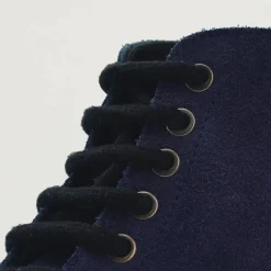 Knight Derby Midnight Blue Suede Leather Boots