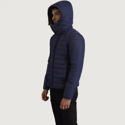 Malcolm Blue Hooded Puffer Jacket