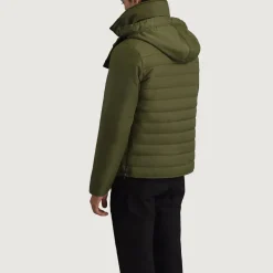 Malcolm Green Hooded Puffer Jacket