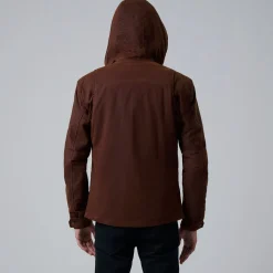 Marlo Brown Canvas Hooded Work Jacket