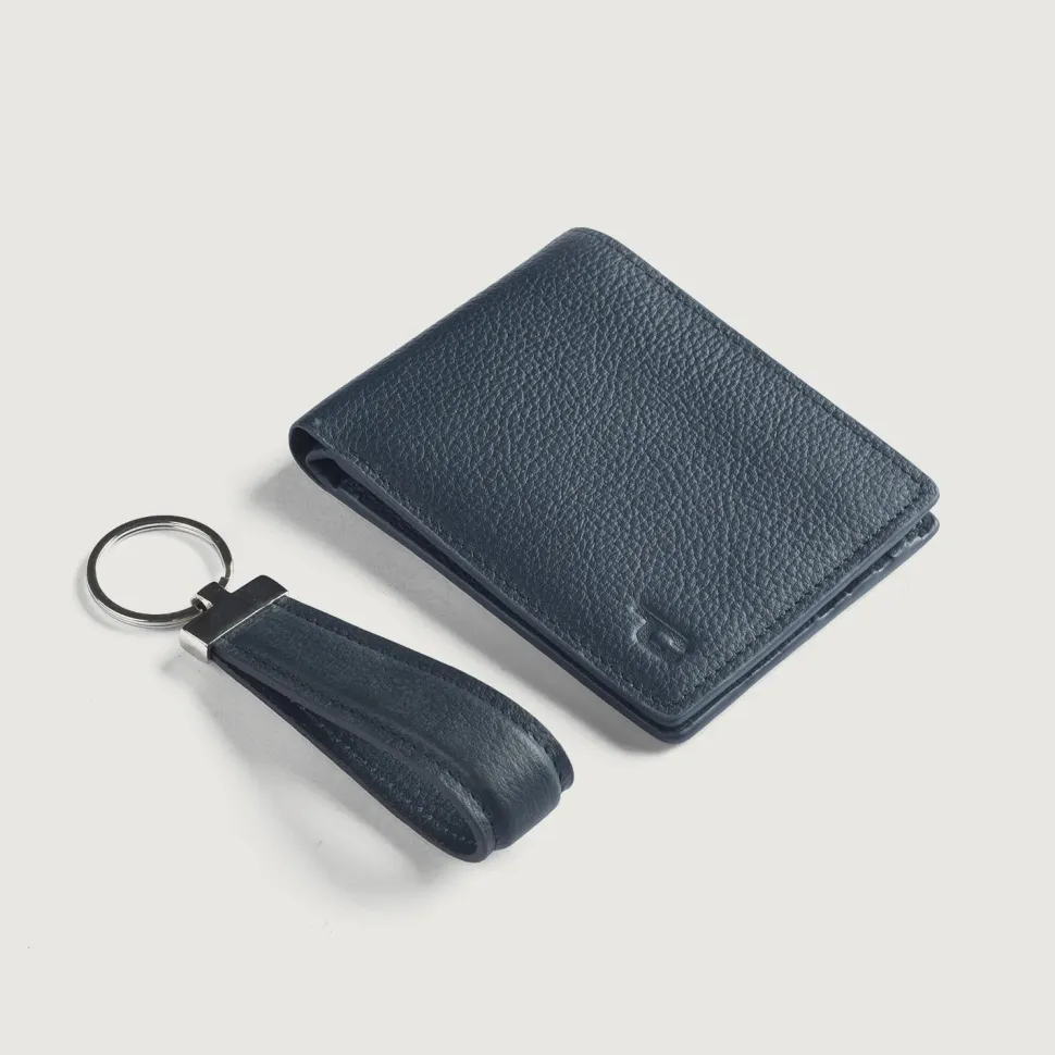 Marvin Blue Leather Gift Set