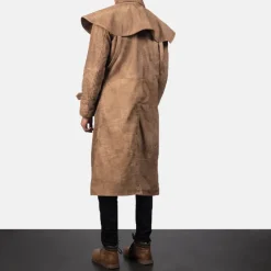 Maverick Brown Leather Duster