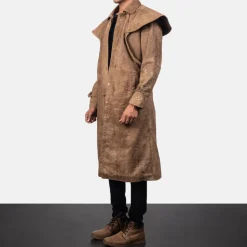 Maverick Brown Leather Duster