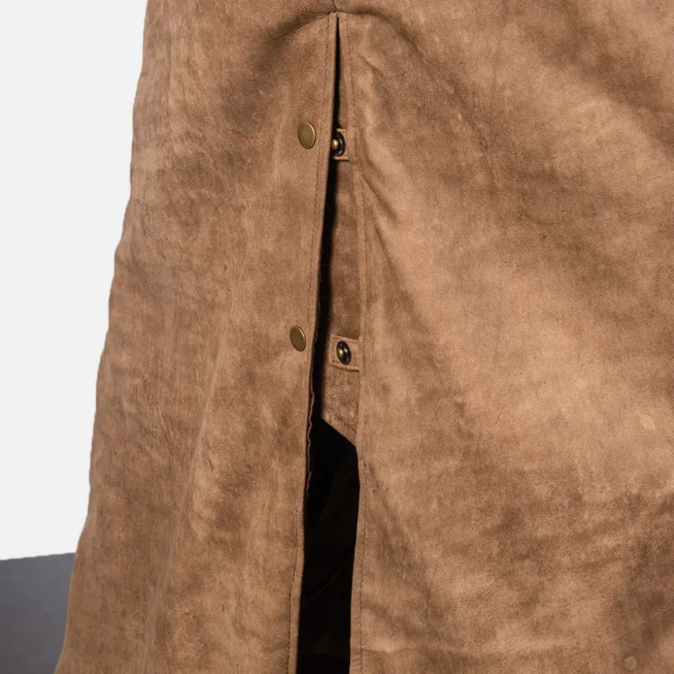 Maverick Brown Leather Duster