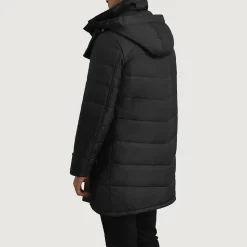 Moore Black Hooded Parka