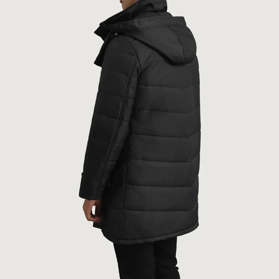 Moore Black Hooded Parka