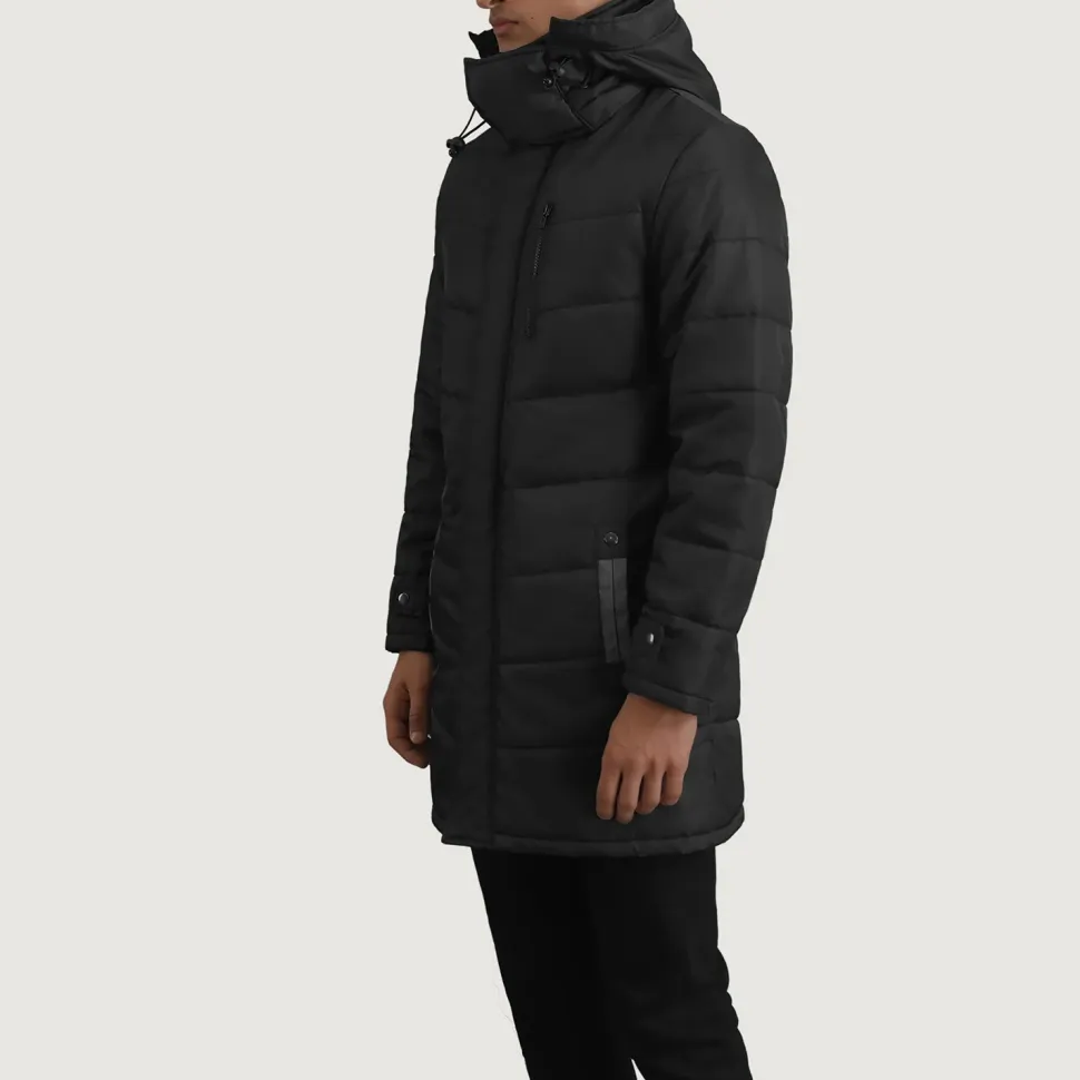 Moore Black Hooded Parka