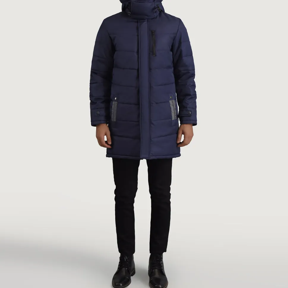 Moore Blue Hooded Parka