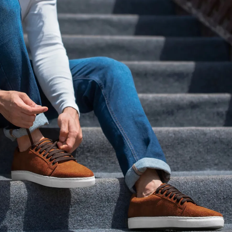 Murphy Low Top Brown Suede Sneakers