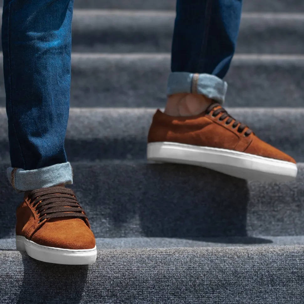 Murphy Low Top Brown Suede Sneakers