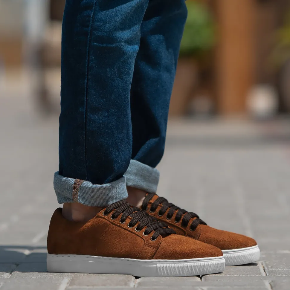 Murphy Low Top Brown Suede Sneakers