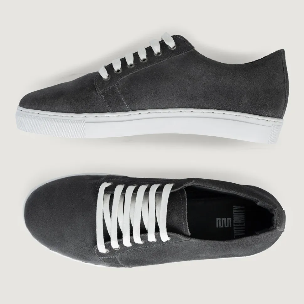 Murphy Low Top Grey Suede Leather Sneakers
