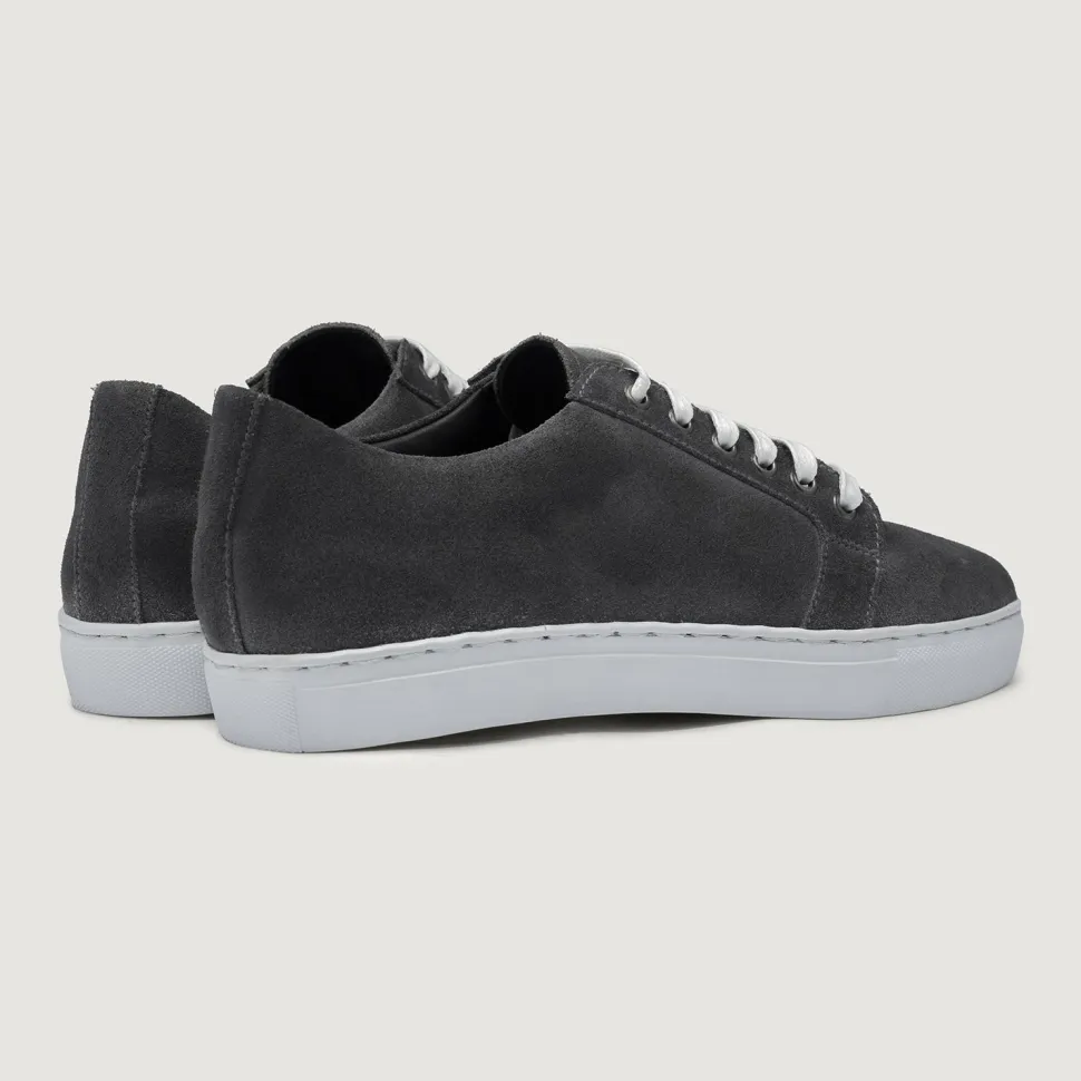 Murphy Low Top Grey Suede Leather Sneakers
