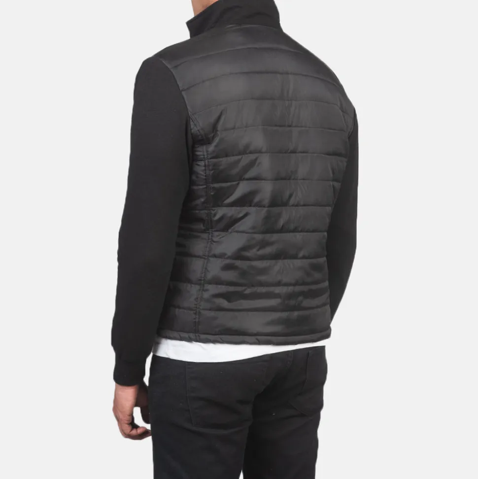 Nashville Quilted Black Windbreaker Jacket