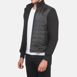 Nashville Quilted Black Windbreaker Jacket