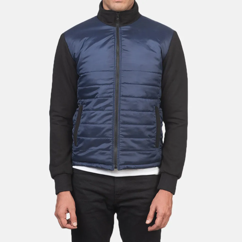 Nashville Quilted Blue Windbreaker Jacket