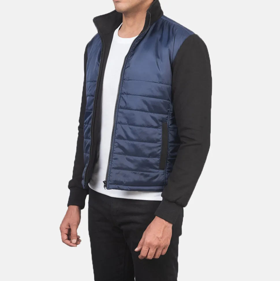 Nashville Quilted Blue Windbreaker Jacket