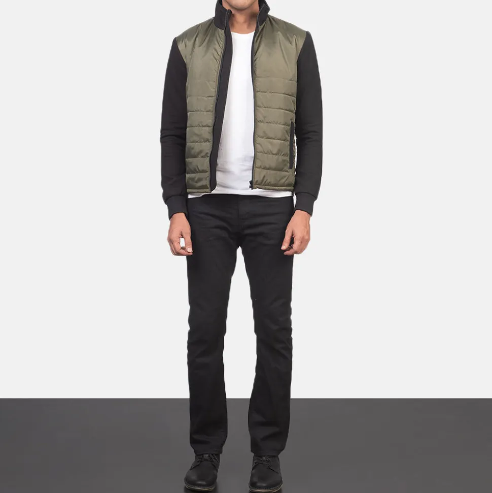 Nashville Quilted Green Windbreaker Jacket