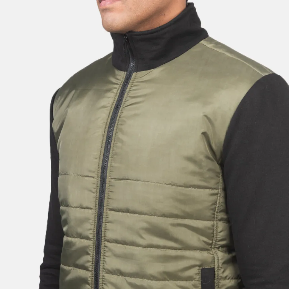 Nashville Quilted Green Windbreaker Jacket