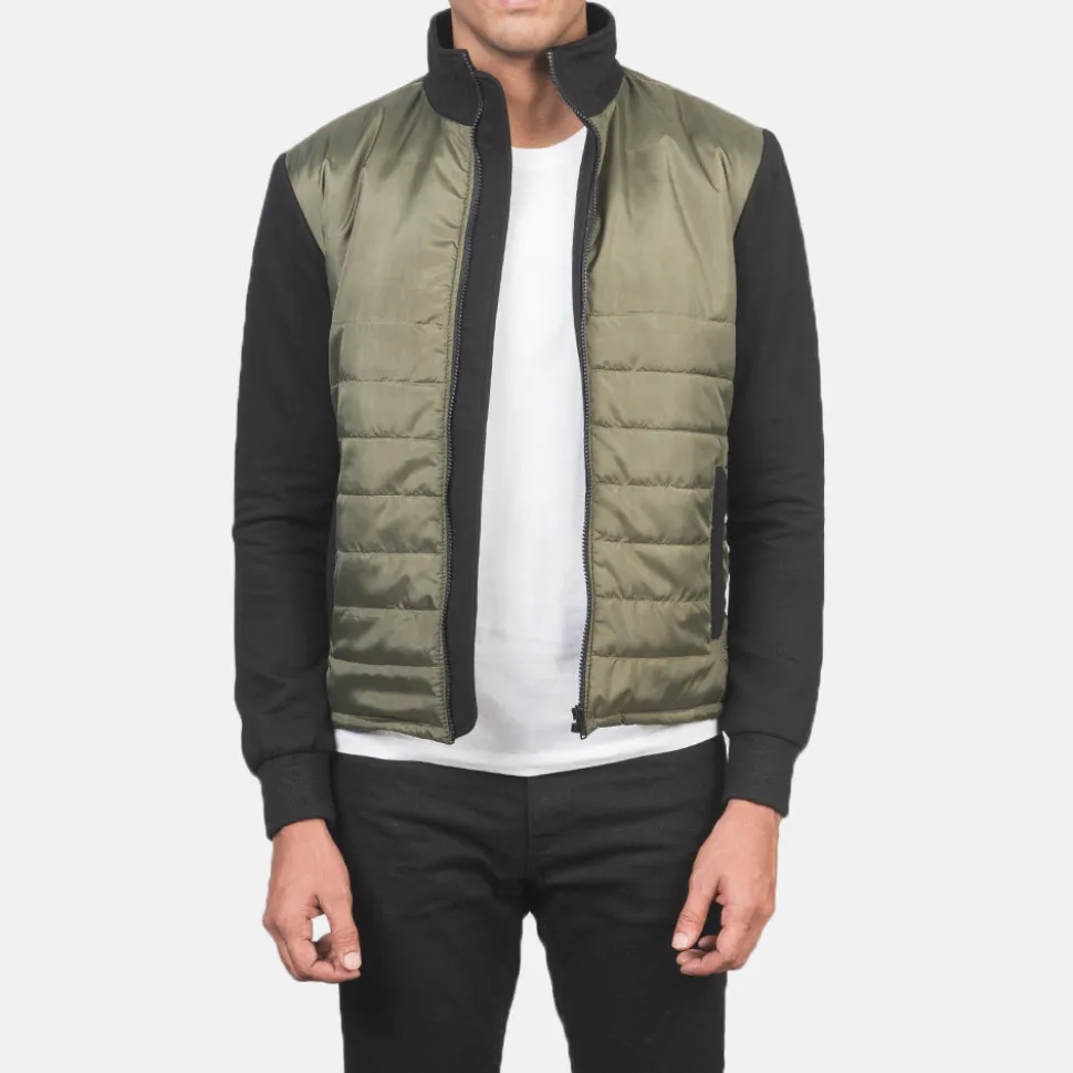Nashville Quilted Green Windbreaker Jacket