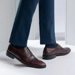 Professor Oxford Burnished Brown Leather Shoes