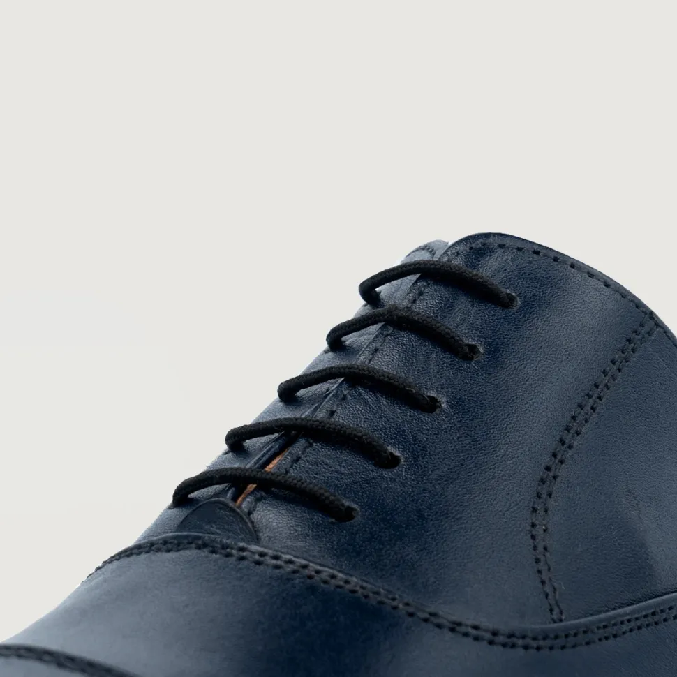 Professor Oxford Midnight Blue Leather Shoes