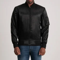 Quinton MA-1 Black Bomber Jacket