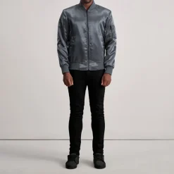 Quinton MA-1 Grey Bomber Jacket