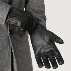 Ralph Black Leather Dress Gloves