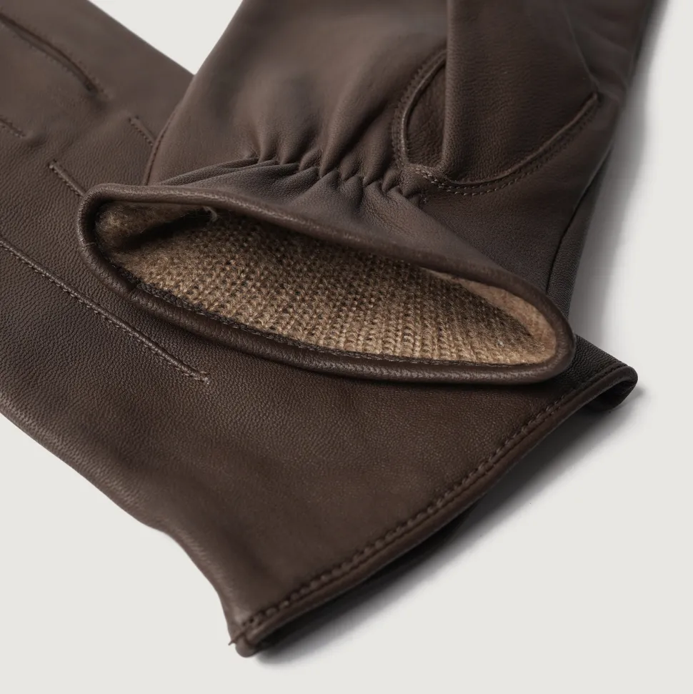 Ralph Brown Leather Dress Gloves