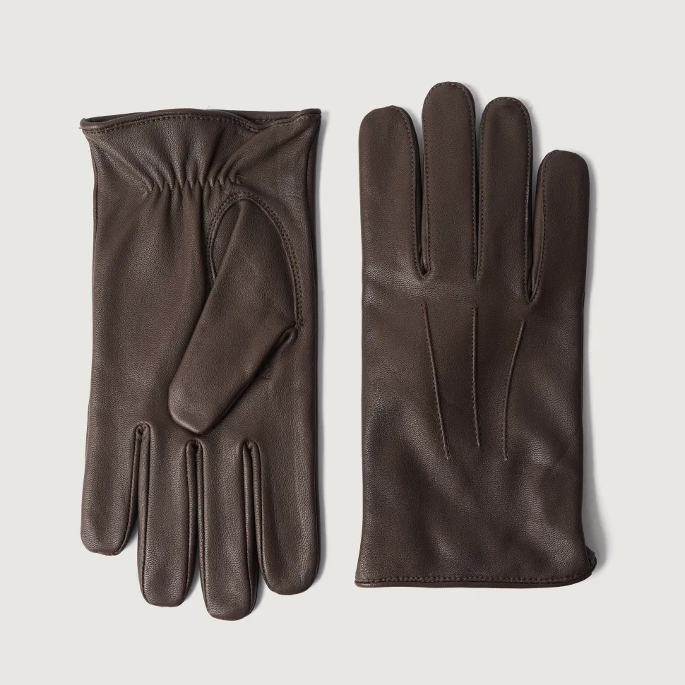 Ralph Brown Leather Dress Gloves