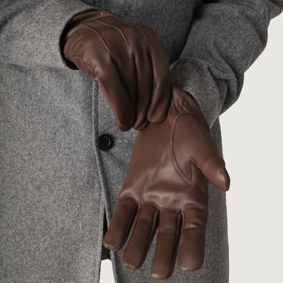 Ralph Brown Leather Dress Gloves