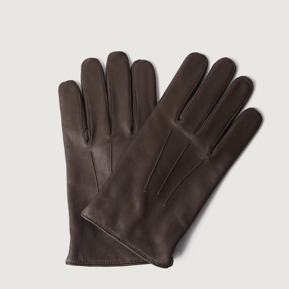 Ralph Brown Leather Dress Gloves