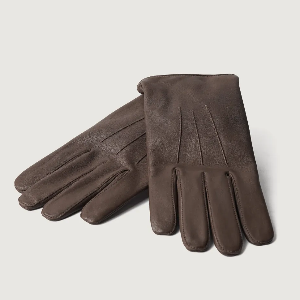 Ralph Brown Leather Dress Gloves