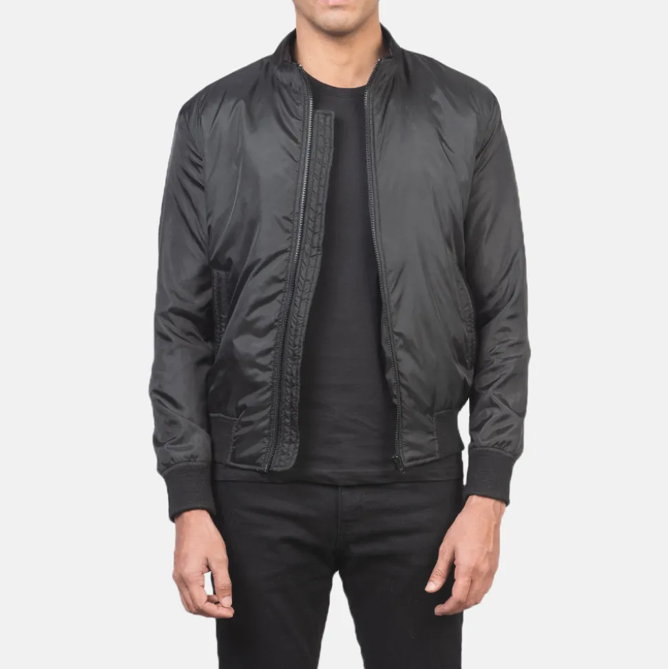 Ramon Black Bomber Jacket