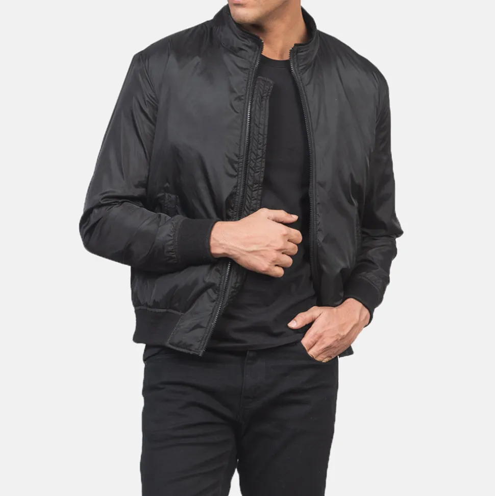Ramon Black Bomber Jacket