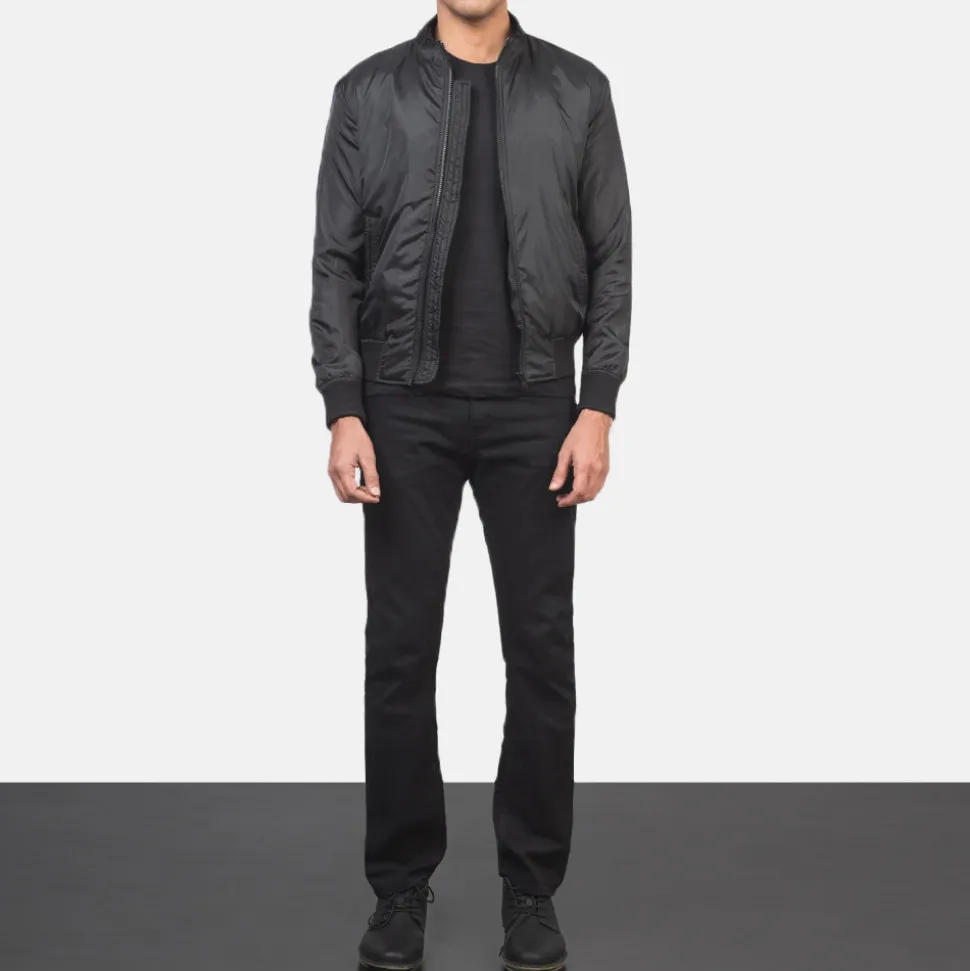 Ramon Black Bomber Jacket