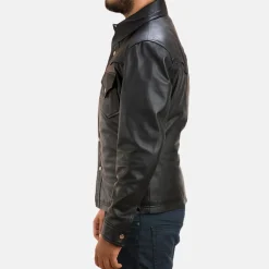 Ranchson Black Leather Shirt