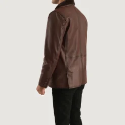 Rocky Brown Fur Leather Coat
