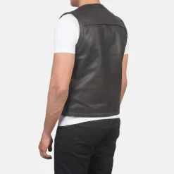 Safari Brown Leather Vest