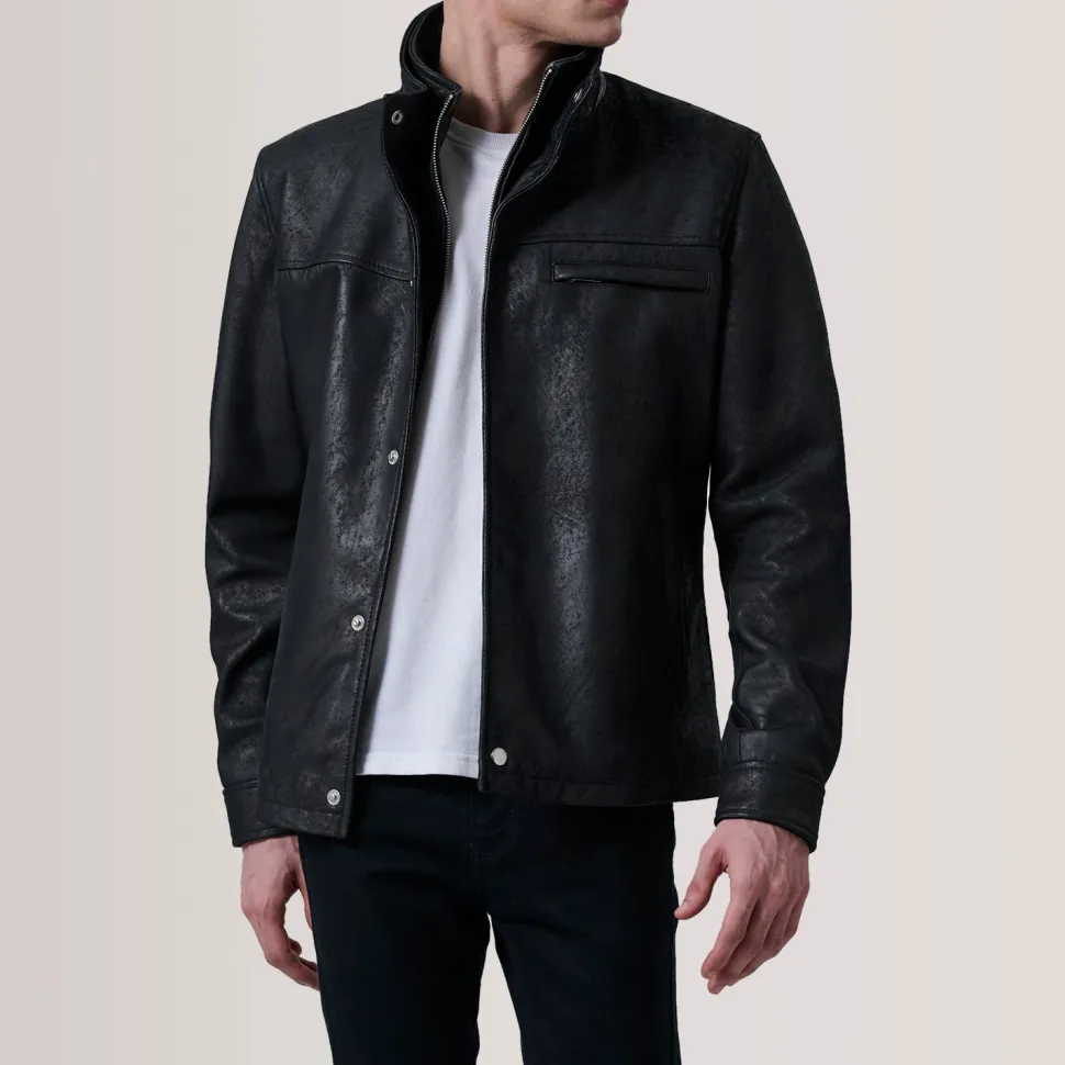 Sean Black Snuffed Classic Jacket