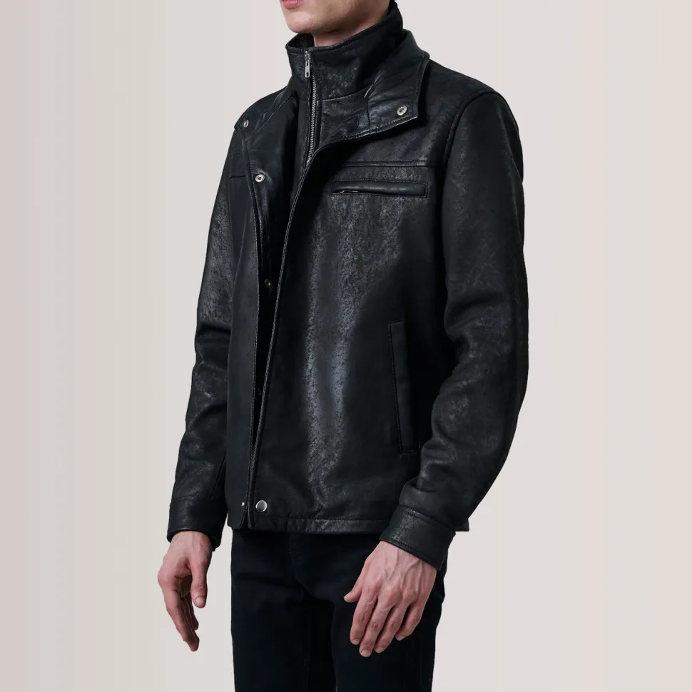Sean Black Snuffed Classic Jacket