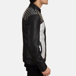 Shapron Studded Leather Biker Jacket