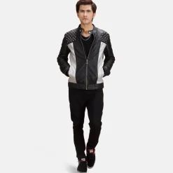 Shapron Studded Leather Biker Jacket