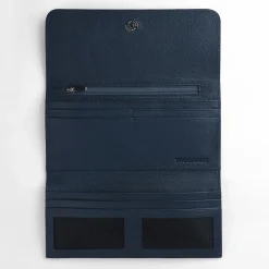 Taylor Blue Leather Continental Wallet