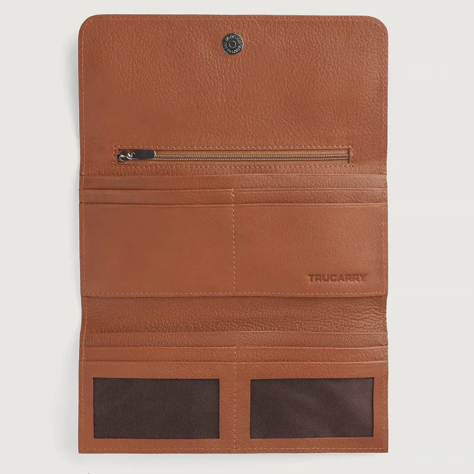 Taylor Brown Leather Continental Wallet